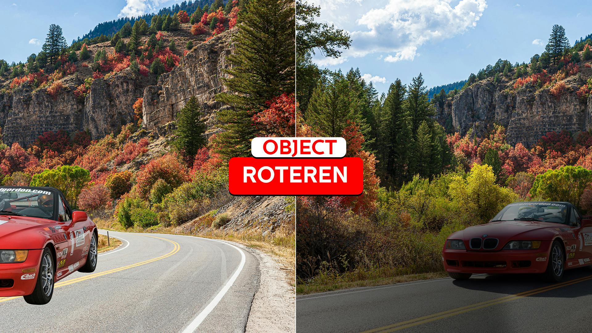 Werken met Photoshop - Object roteren bij montages