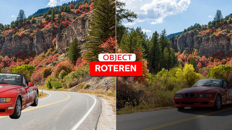 Werken met Photoshop - Object roteren bij montages
