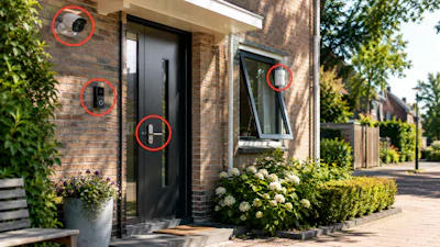 Slimme beveiliging kiezen: camera, deurbel, sensoren of slim slot?