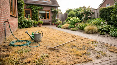 Gazon herstellen na droogte: zo krijg je geel en kaal gras weer groen
