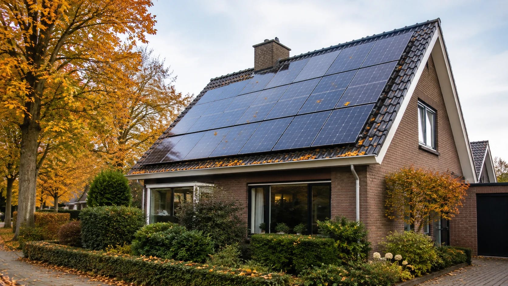 Zonnepanelen in de herfst: hoeveel daalt je opbrengst en waarom?