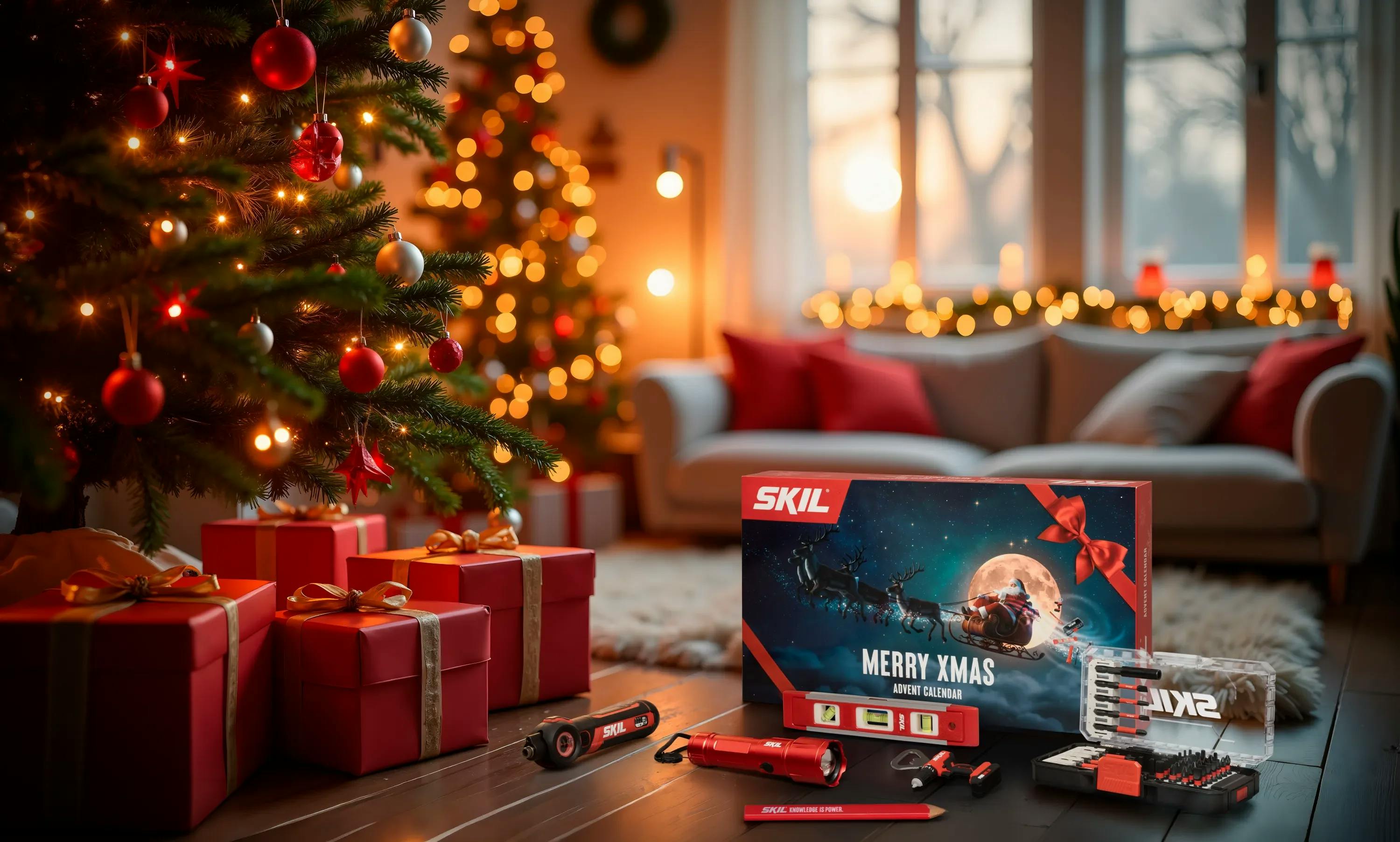 De kerstman gaat klussen: SKIL komt met een adventskalender vol gereedschap
