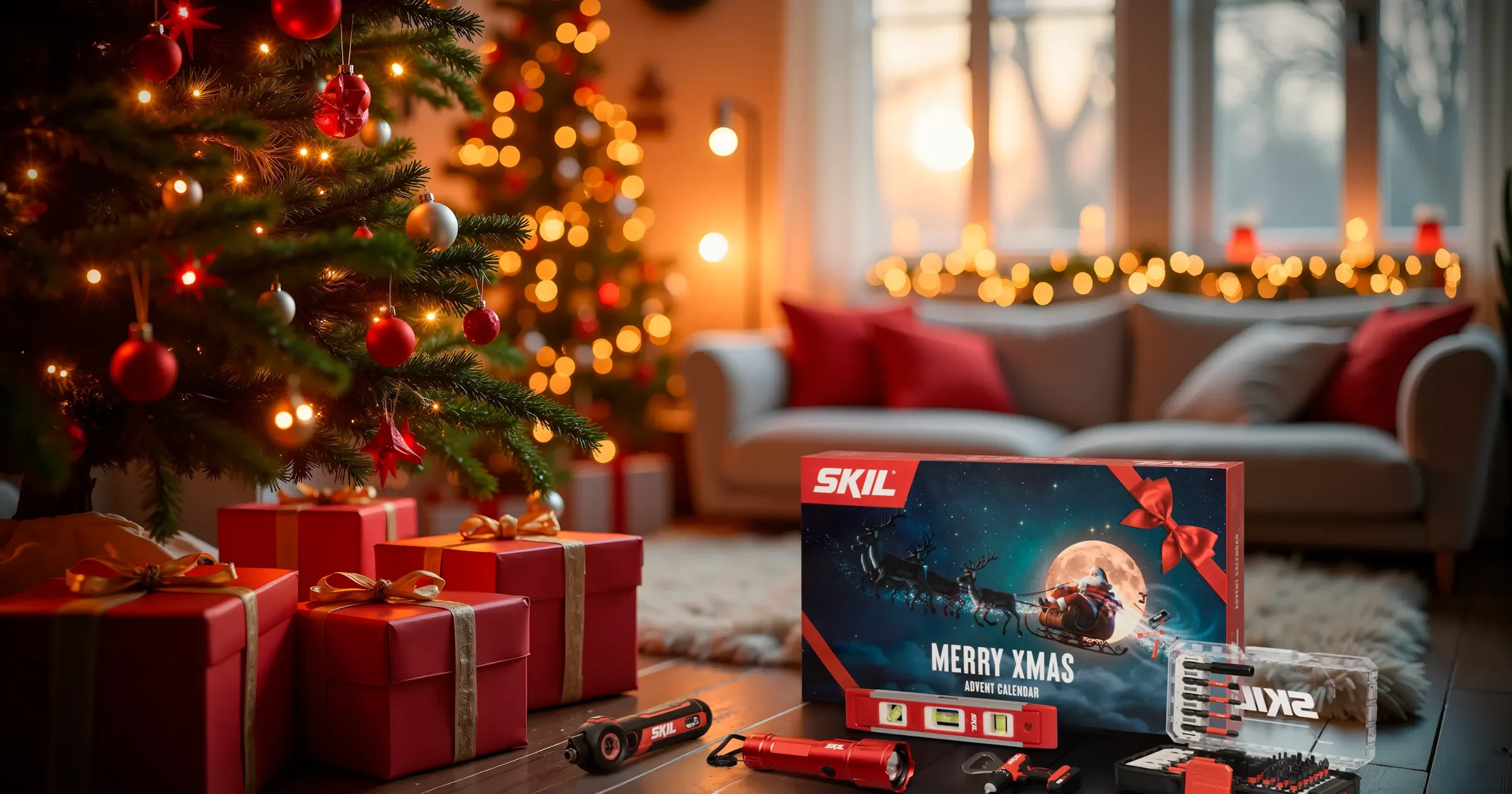 De kerstman gaat klussen: SKIL komt met een adventskalender vol gereedschap