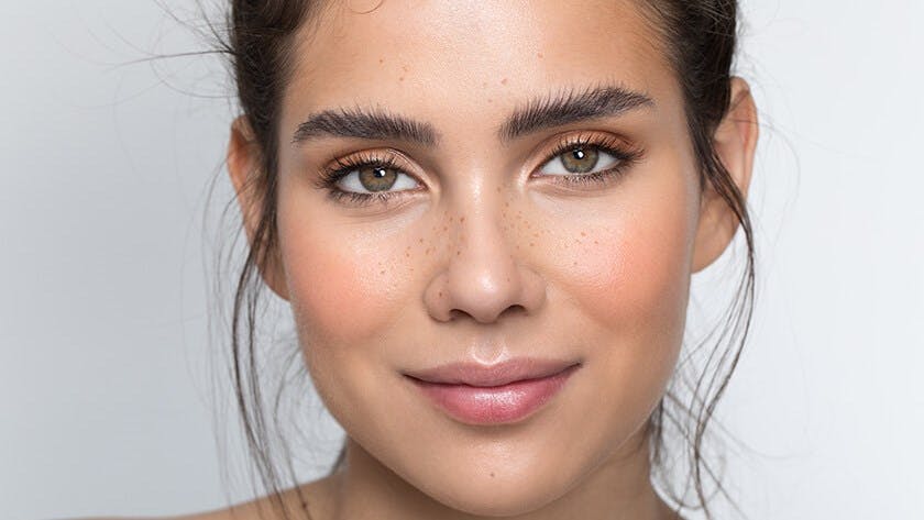 Close-up of woman's face