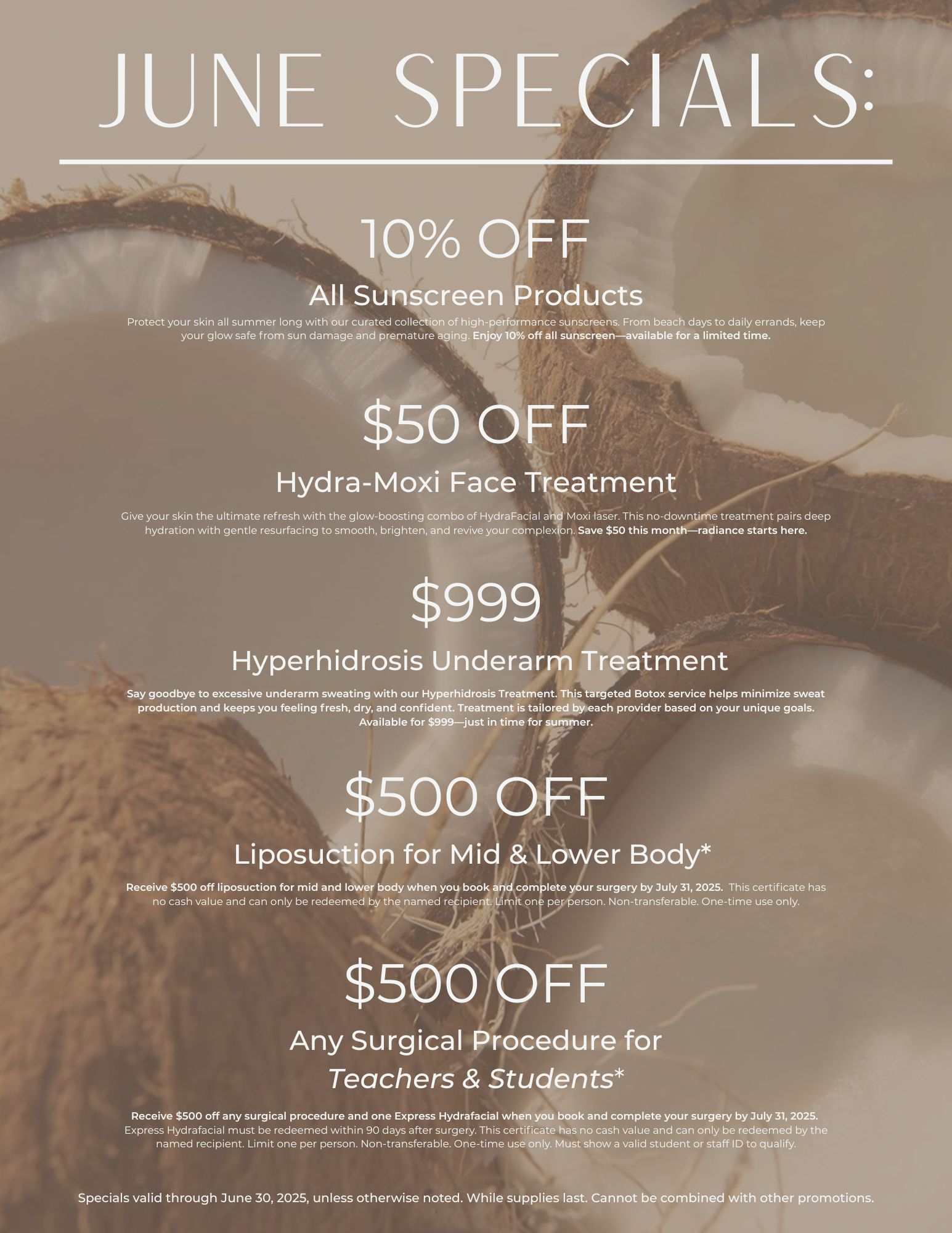 June Specials