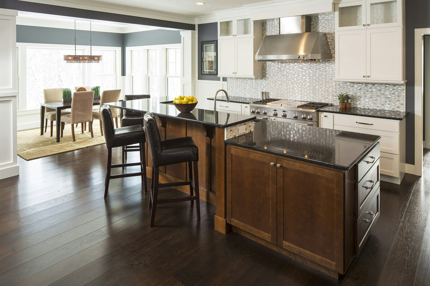 Kitchens cabinets gallery photo featuring a Lexington, Maple, White Ice + Harvest finished product.