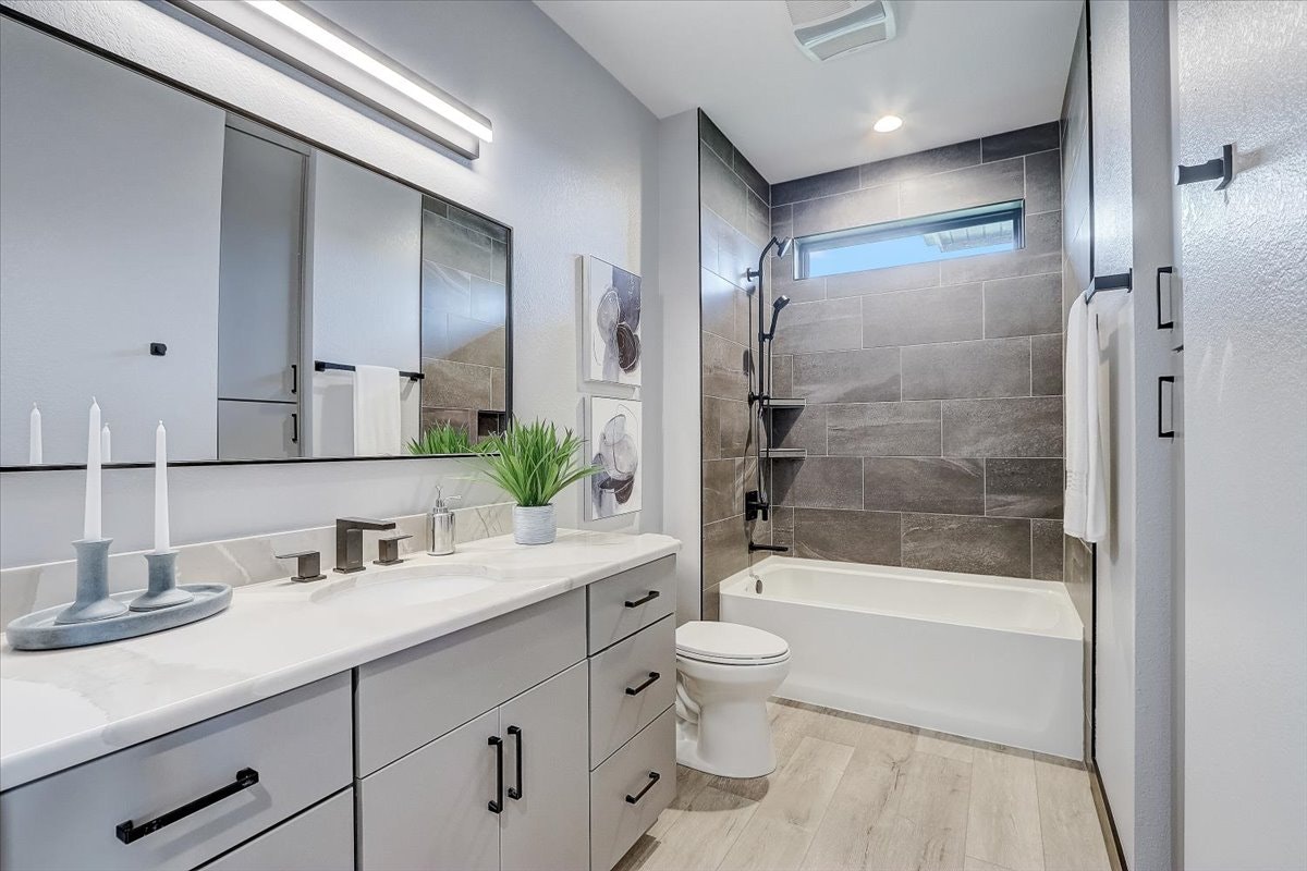 Bathrooms cabinets gallery photo featuring a Townhouse, Maple, Alloy finished product.