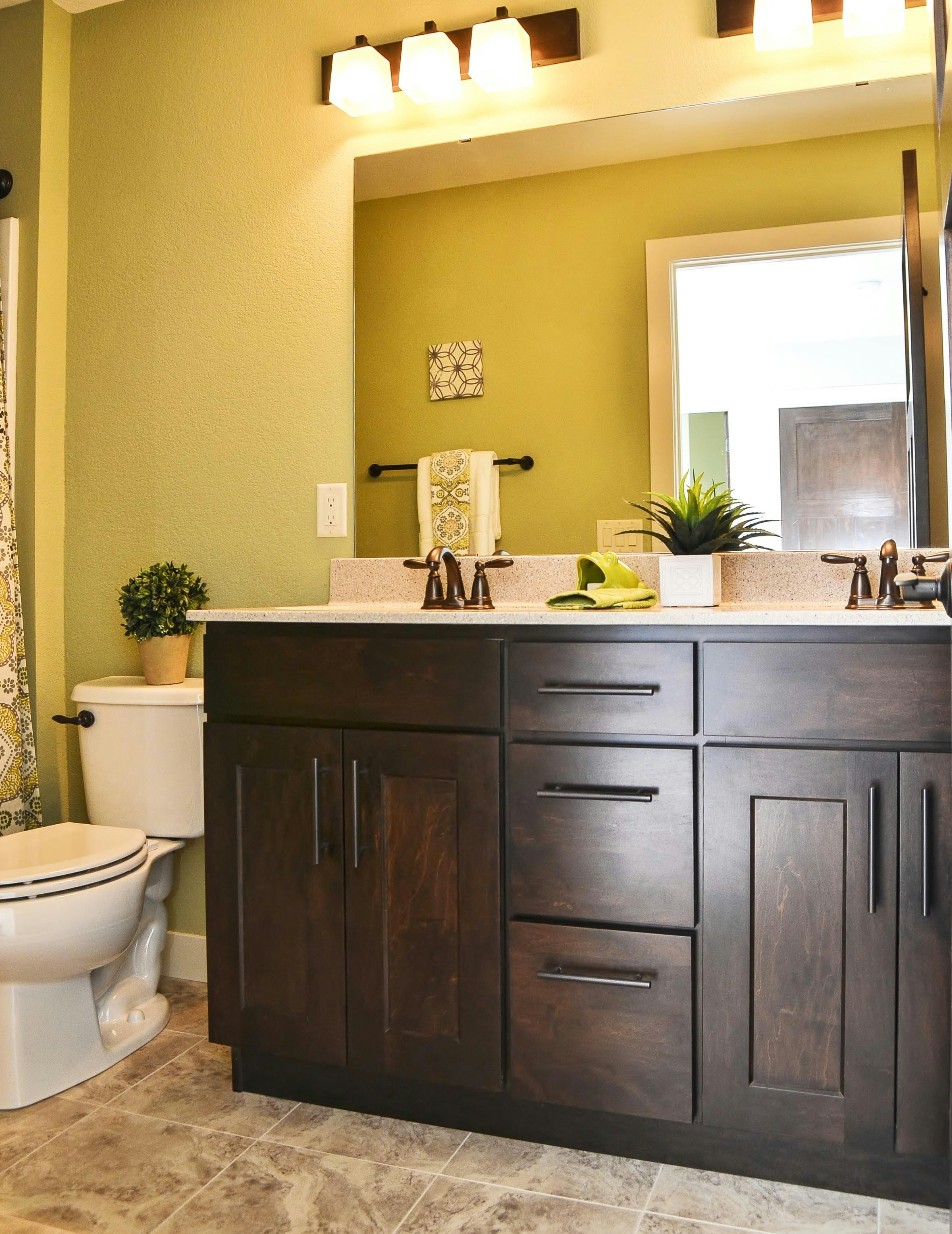 Bathrooms cabinets gallery photo featuring a Lancaster, Maple, Espresso finished product.