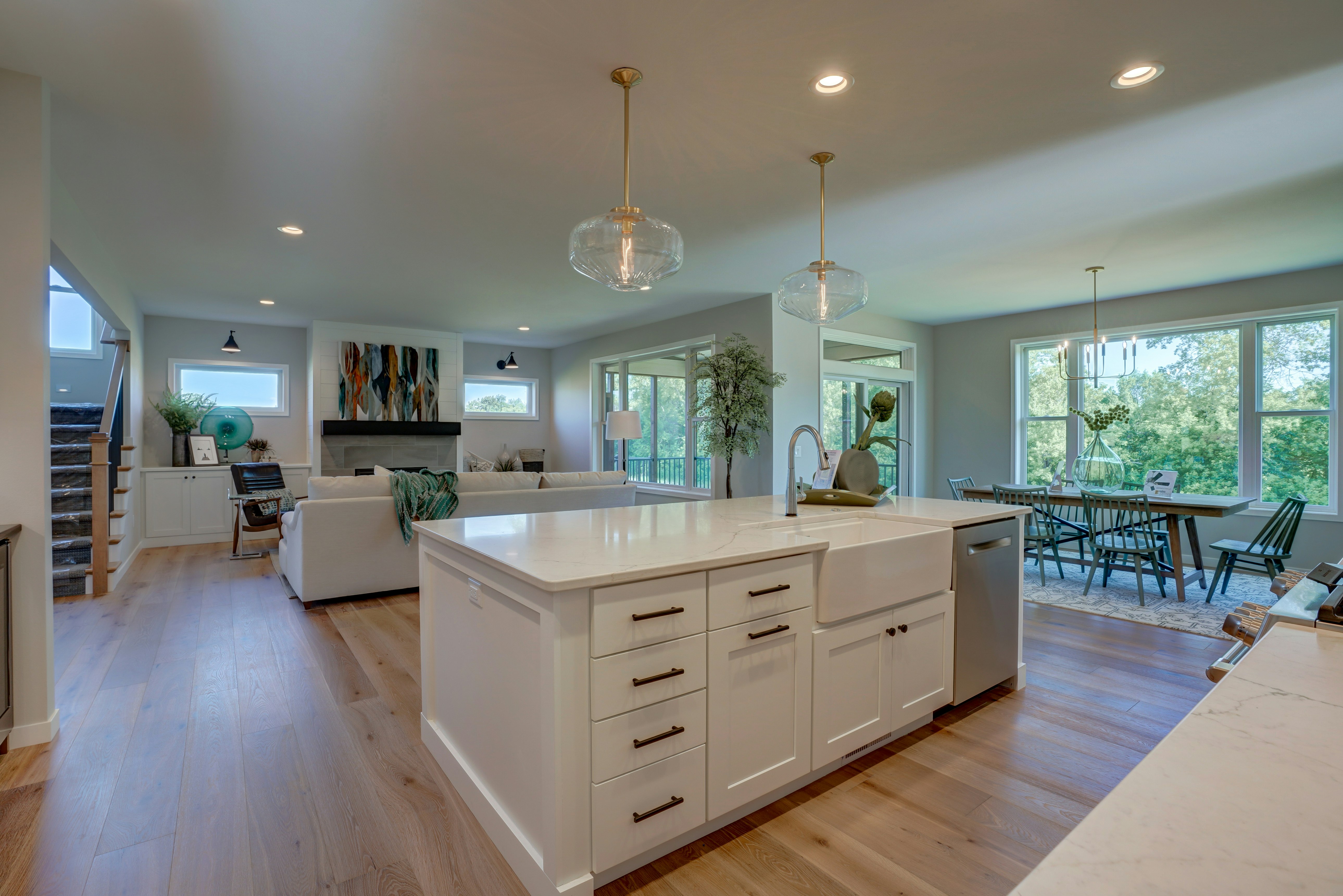 Kitchens cabinets gallery photo featuring a Lexington, Maple, Serenity finished product.