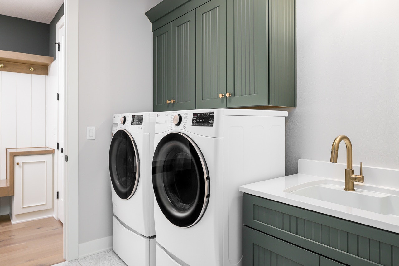 Other Rooms cabinets gallery photo featuring a Lincoln, Painted Maple, Pewter finished product.