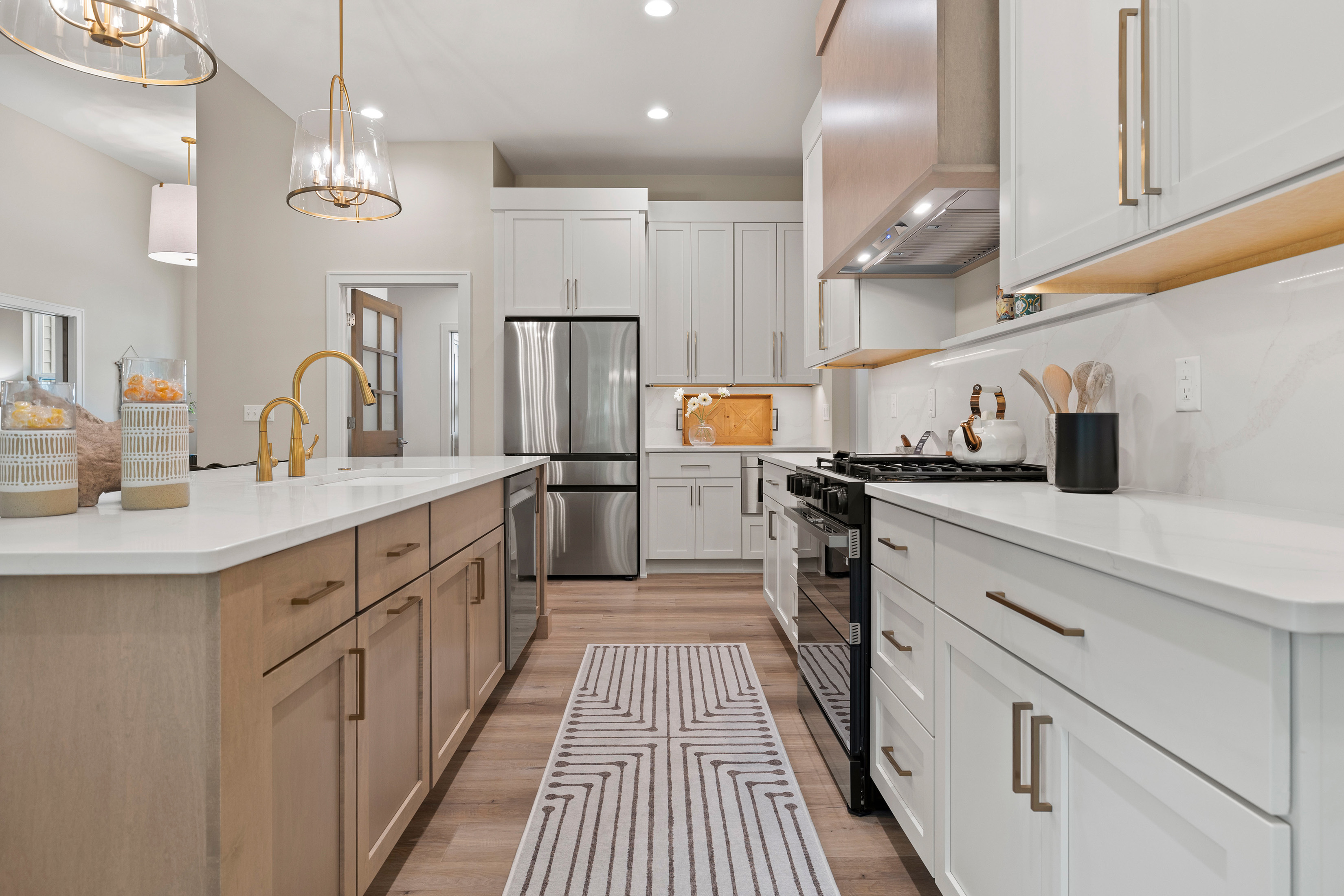 Lexington • Painted Maple + Maple • Macadamia + North Pier