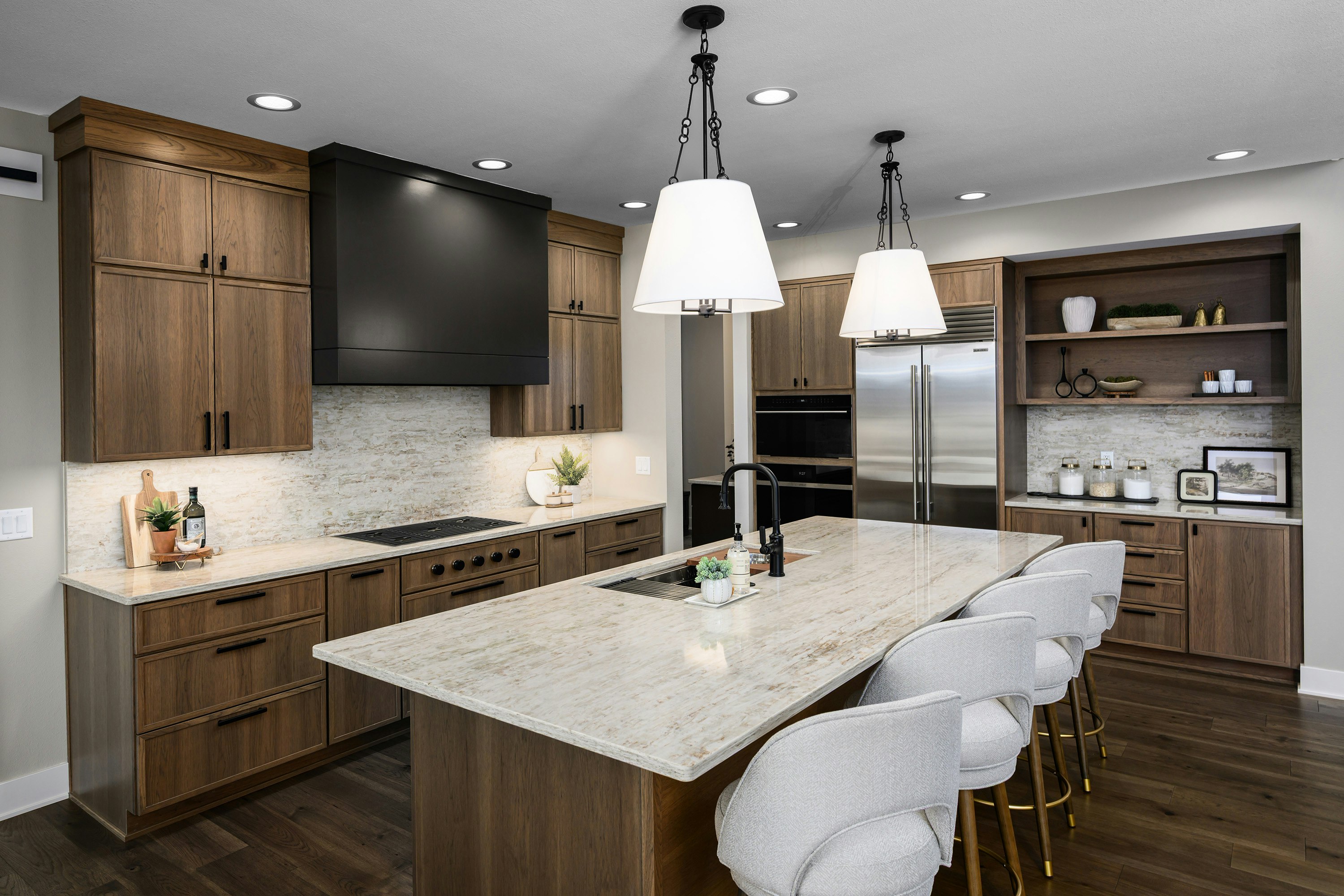 Kitchens cabinets gallery photo featuring a Alpine, Hickory, Canyon finished product.