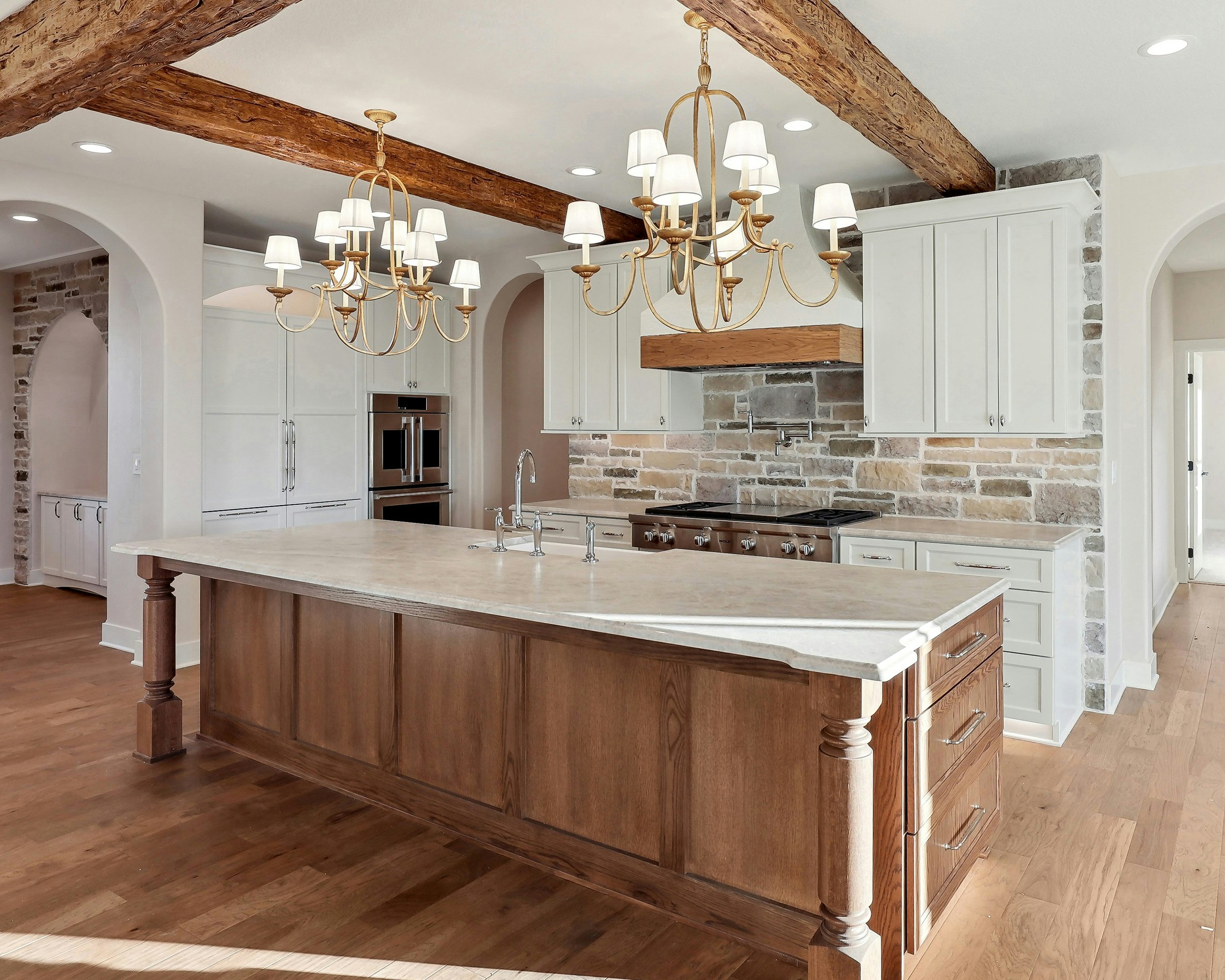 Kitchens cabinets gallery photo featuring a Chadwick, Painted Maple + Oak, Lily + Briar finished product.