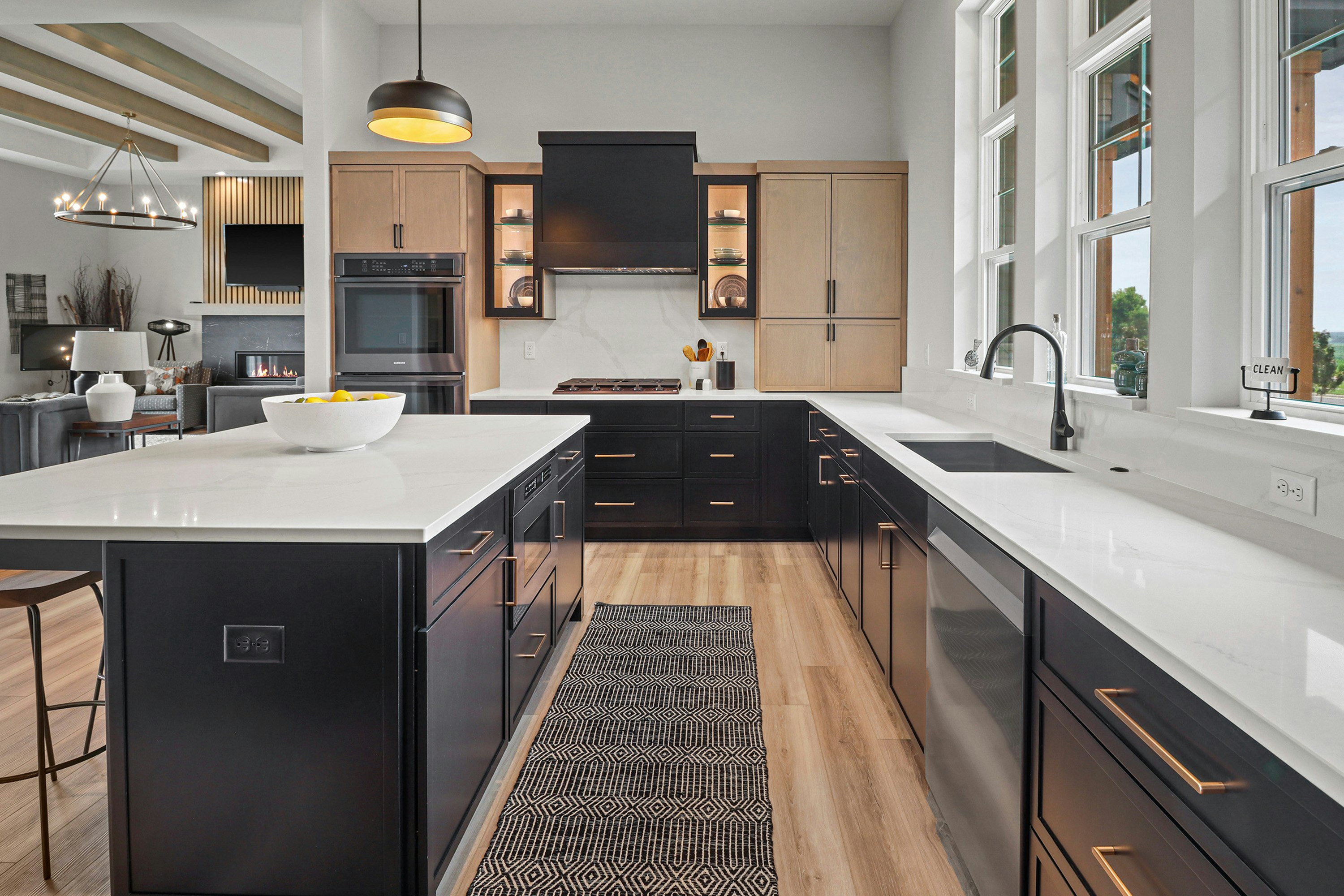 Kitchens cabinets gallery photo featuring a Austin, Maple, North Pier + Java finished product.