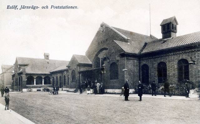 Järnvägsstationen. Foto: Eslövs kommun