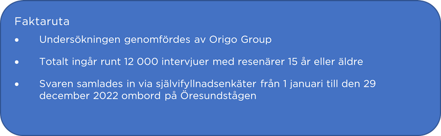 Faktaruta om kvalitetsmätningen ombord 2022 Faktaruta om kvalitetsmätningen ombord 2022