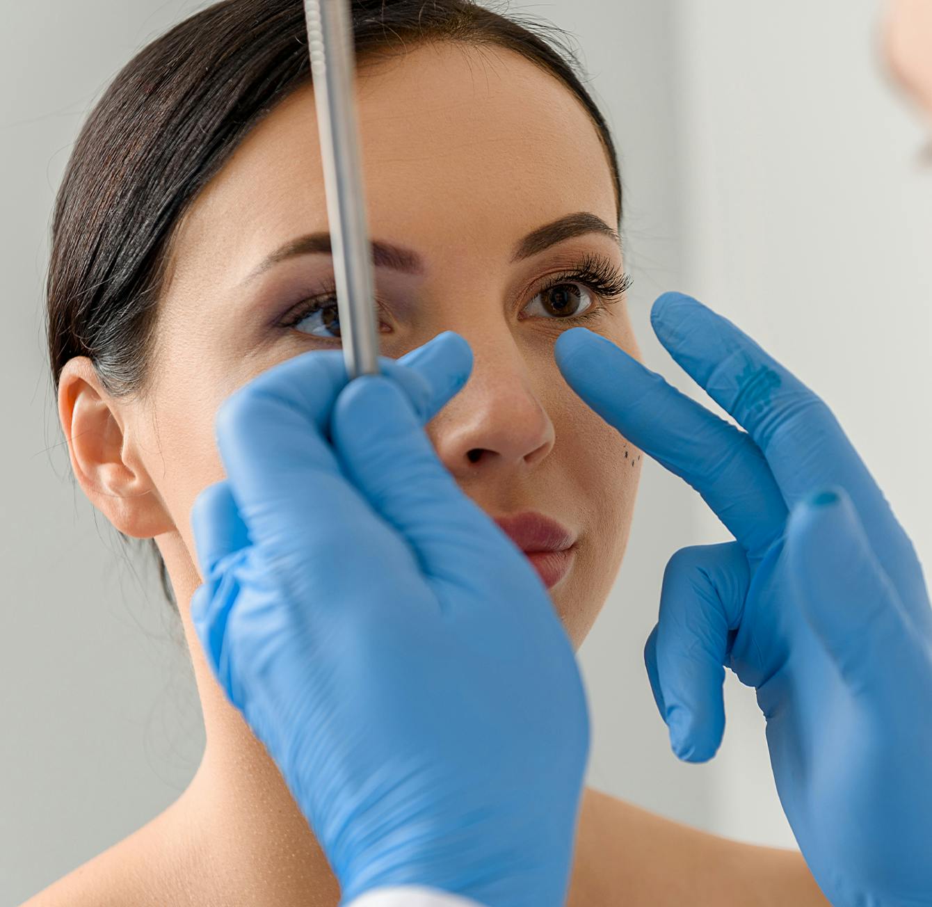 Doctor checking on a patient