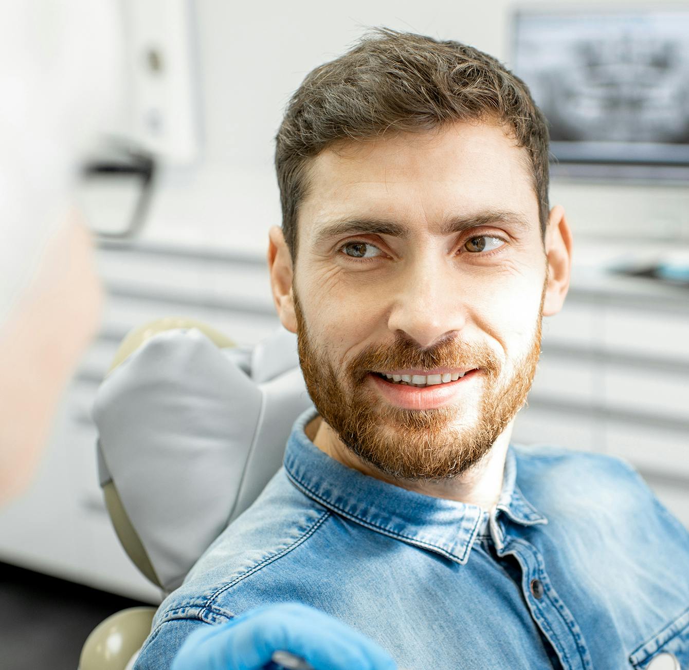 Patient talking to a doctor