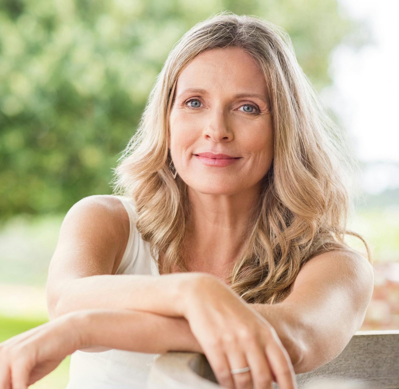 Woman with blonde hair