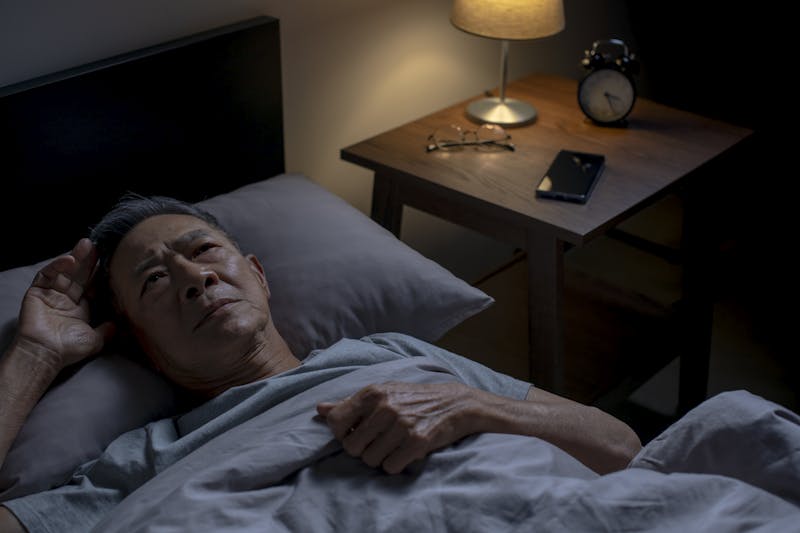 asian man who can't sleep