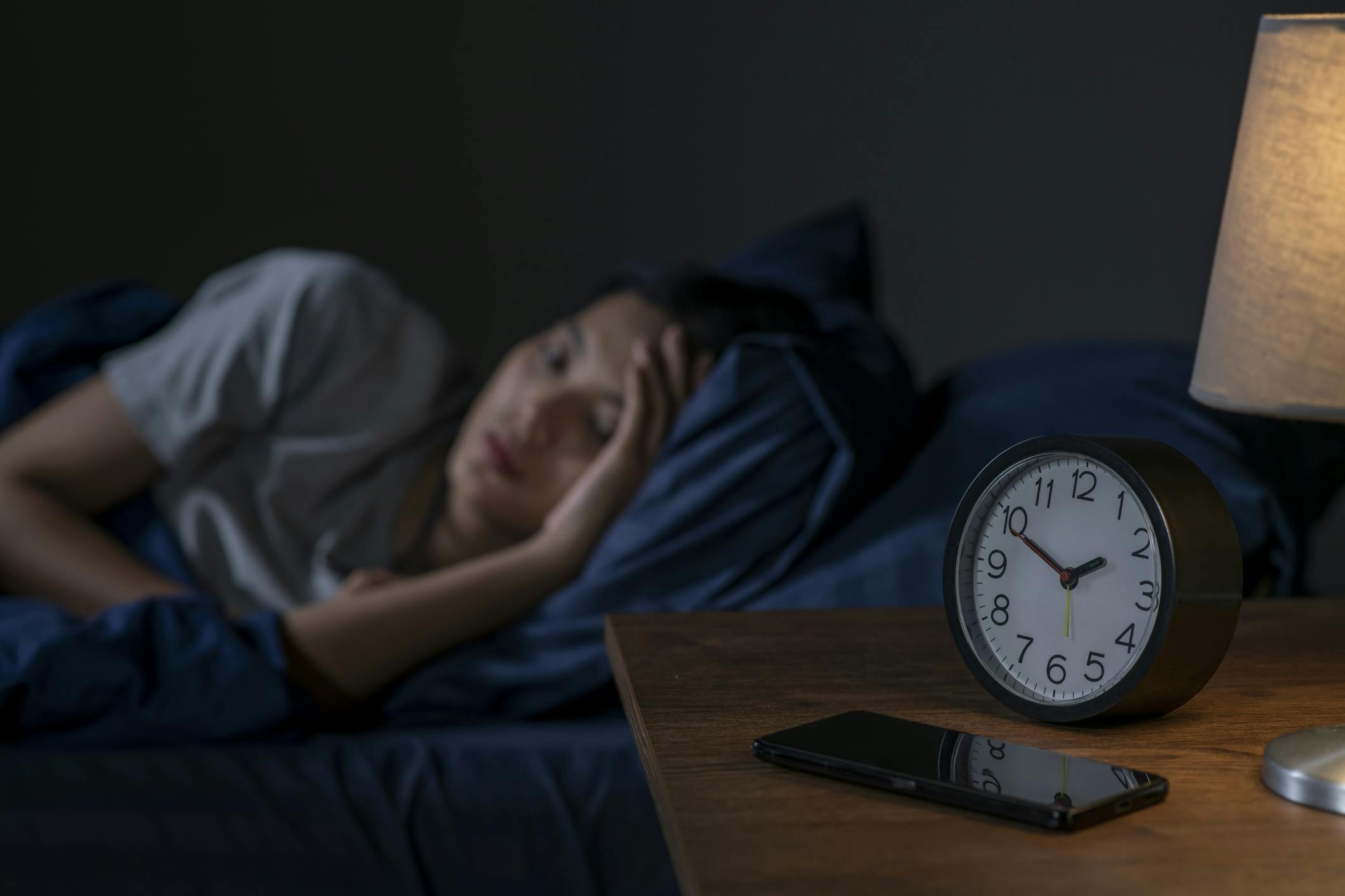 woman who can't sleep