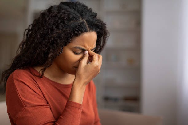 Woman with Sinus Problems