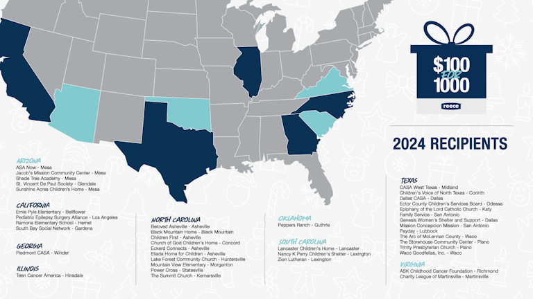 Reece USA, $100 for 1000