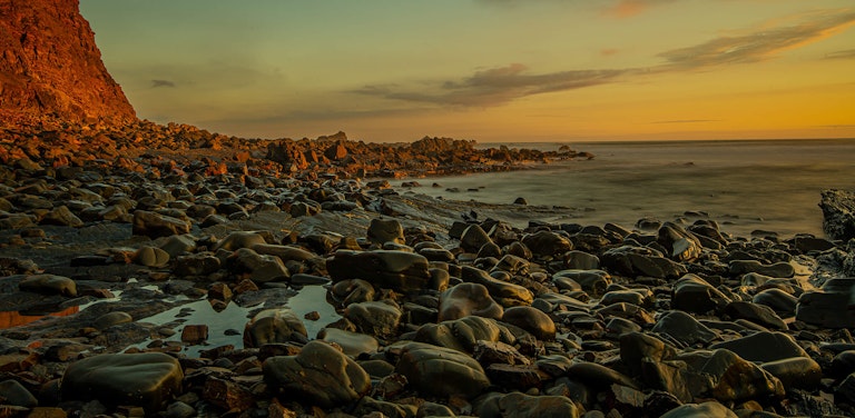 Duckpool Bay Sunset - A memory of north cornwall