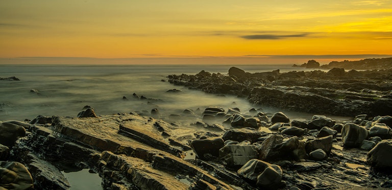 Duckpool Bay Sunset - A memory of north cornwall