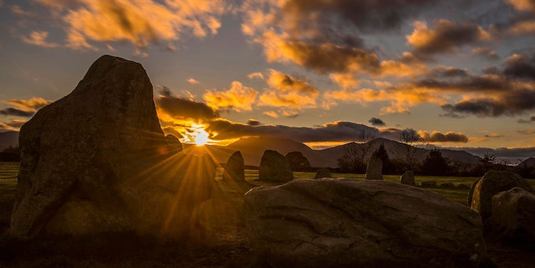Castlerigg stone circle sunset
