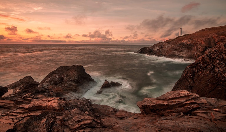 Trevose head lighthouse sunset - Cornwall