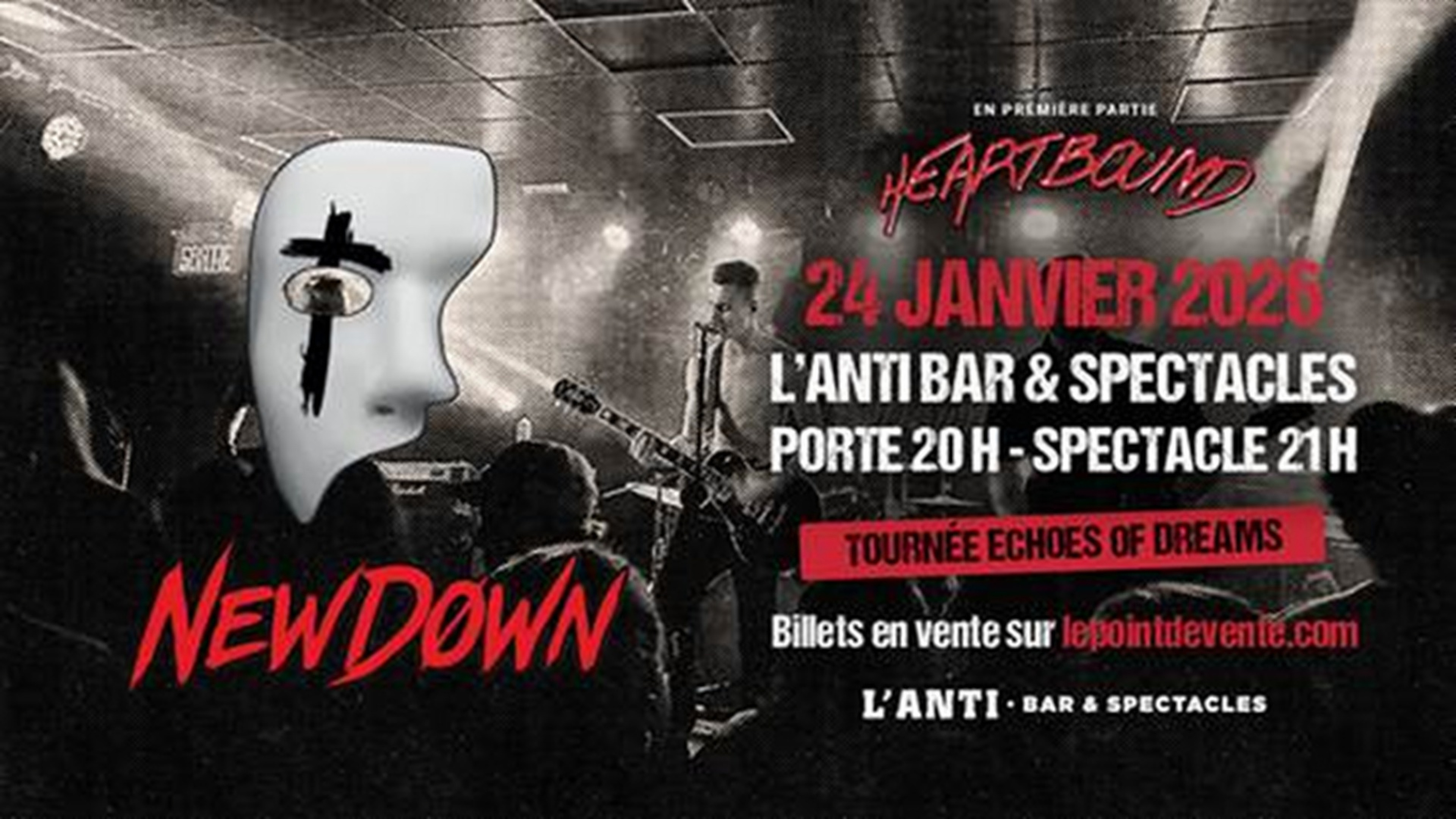 NewDown tournée Echoes Of Dreams