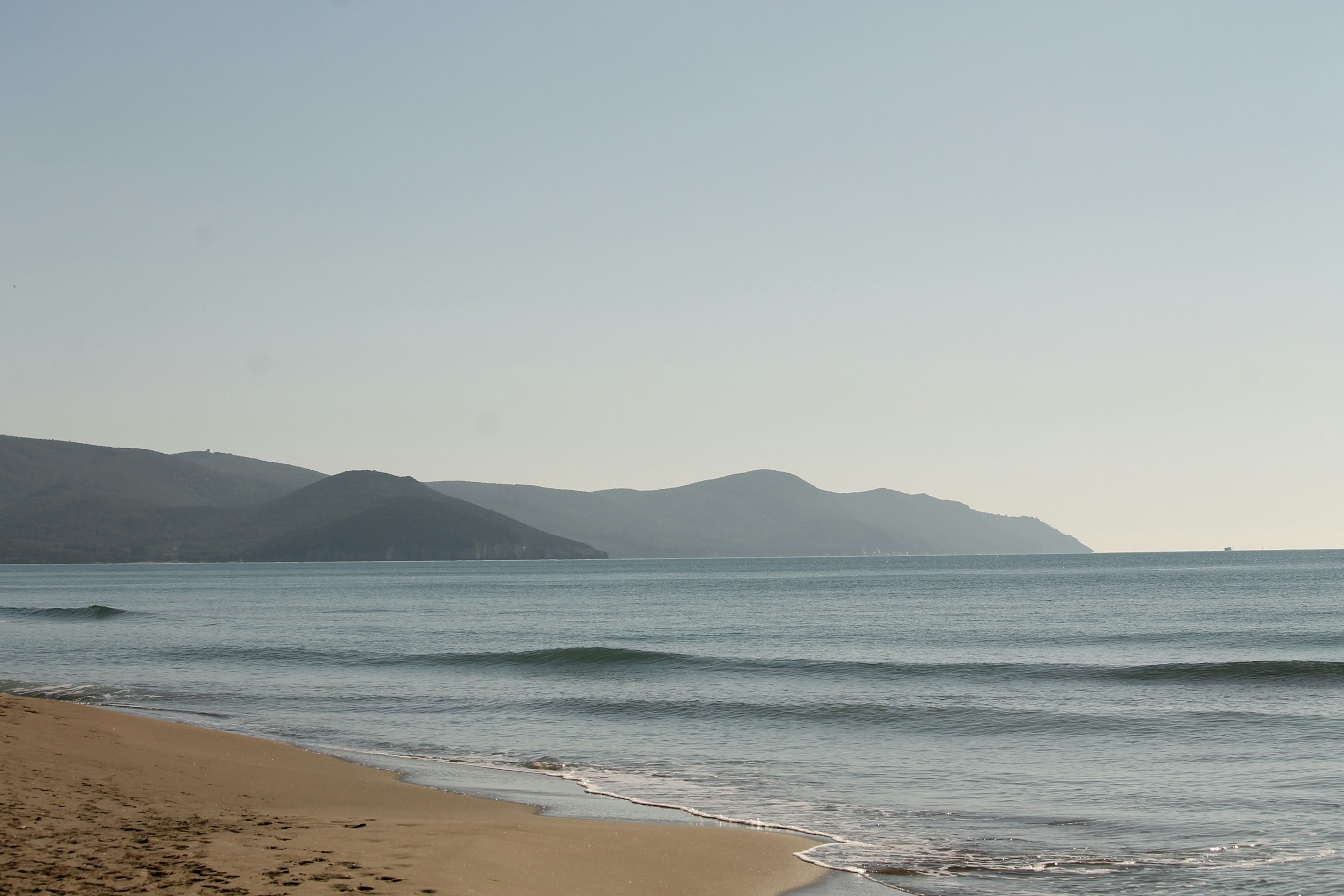 A person riding a surf board on a beach