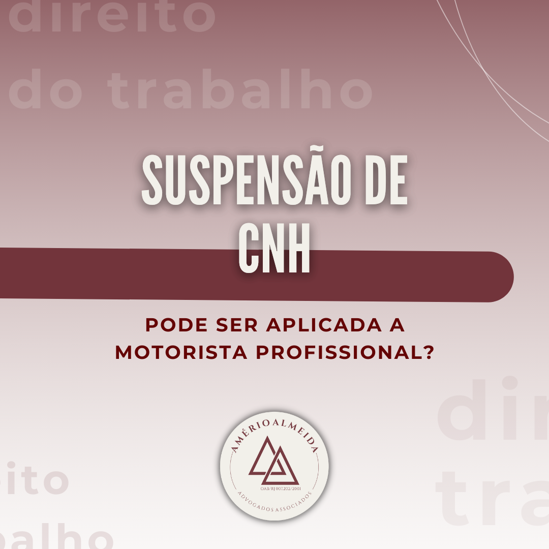 Suspensão de CNH pode ser aplicada a motorista profissional?