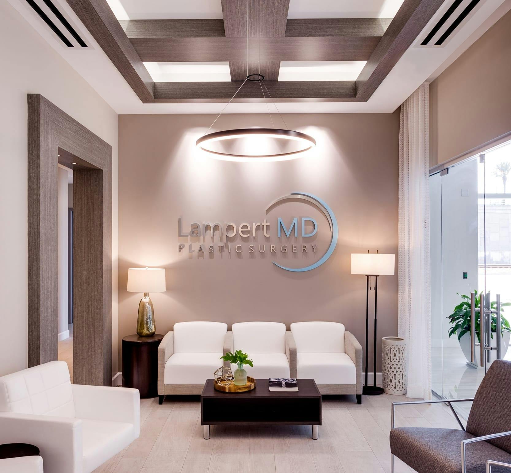 Seating area at Lampert MD Plastic Surgery in Miami FL