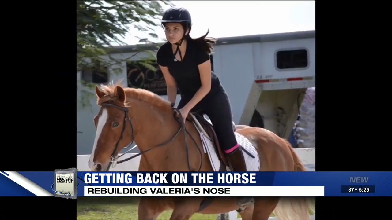 Woman riding a horse