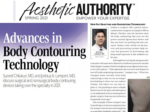 Aesthetic Authority article about Dr. Joshua Lampert