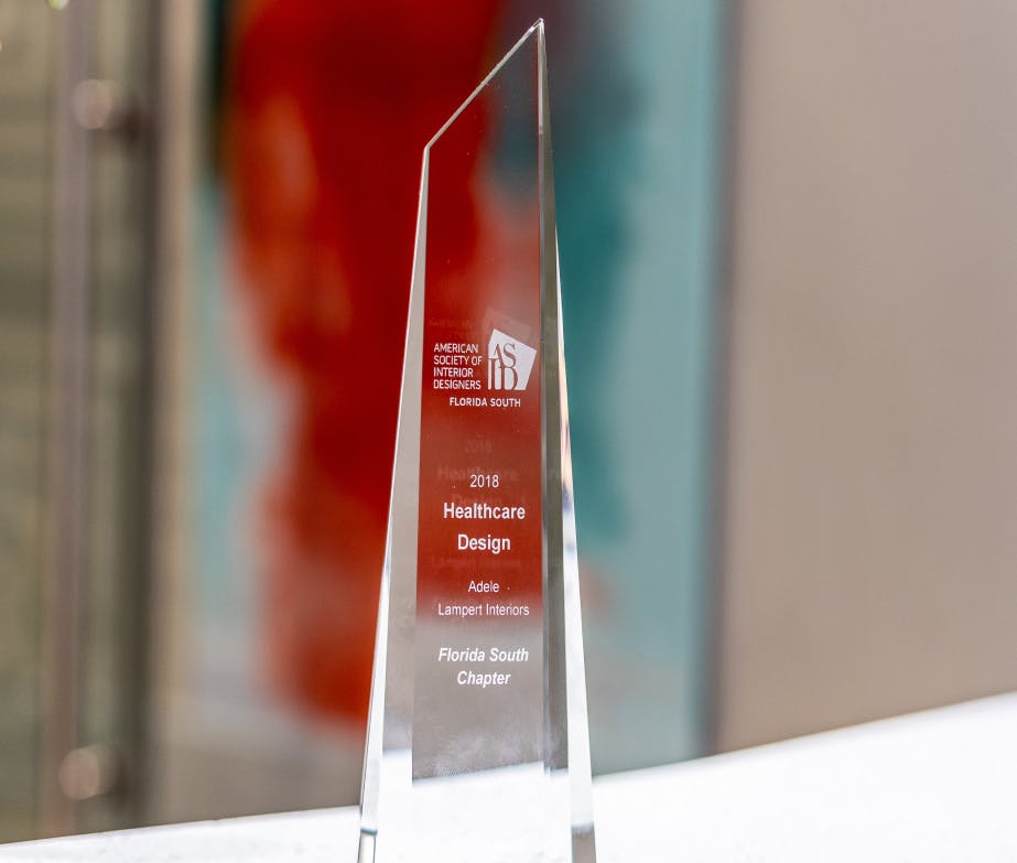 2018 award for Best Healthcare Design