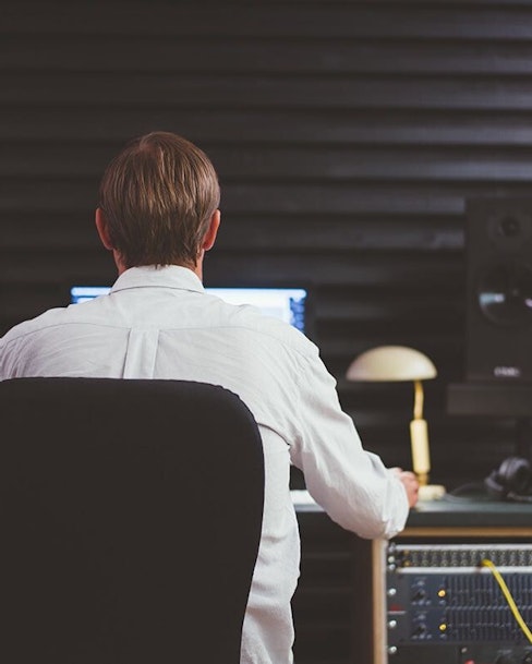 Sound Engineer at Console