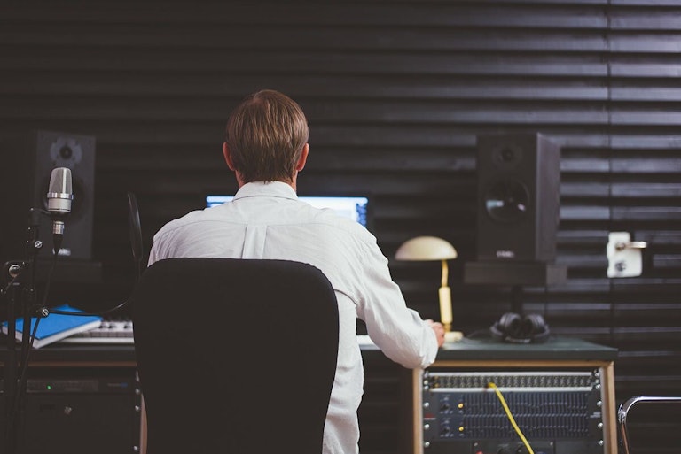 Sound Engineer at Console