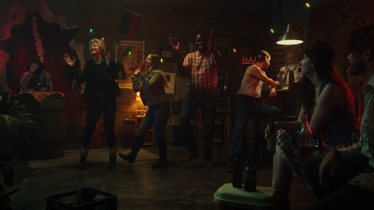 people at bar
