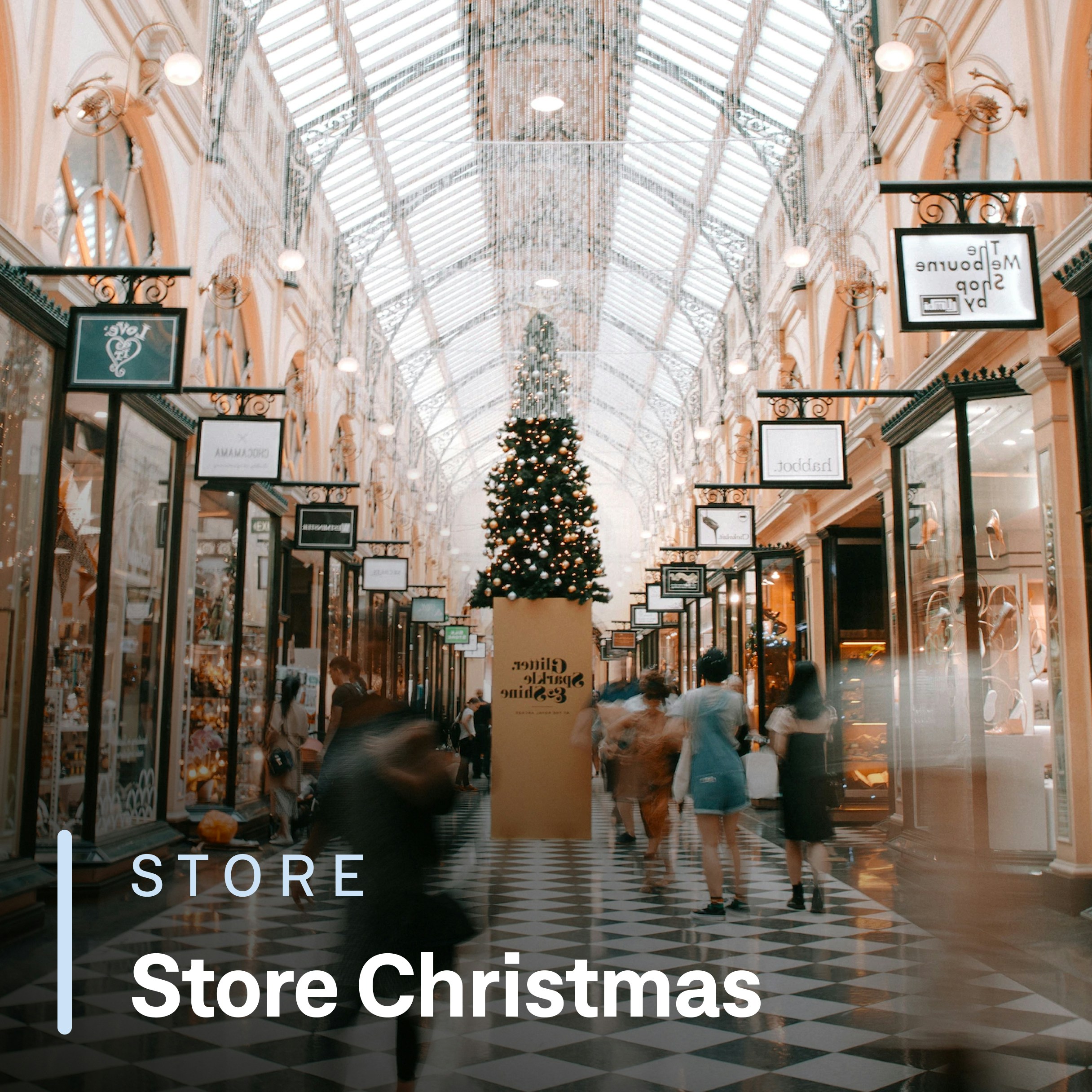 Kerst afspeellijst winkel