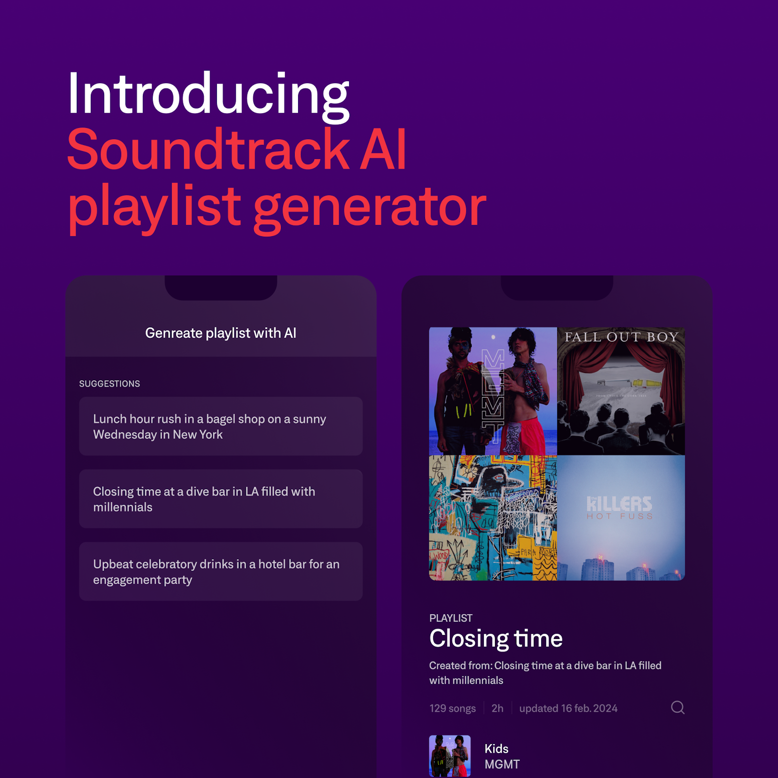 Ai playlist generator