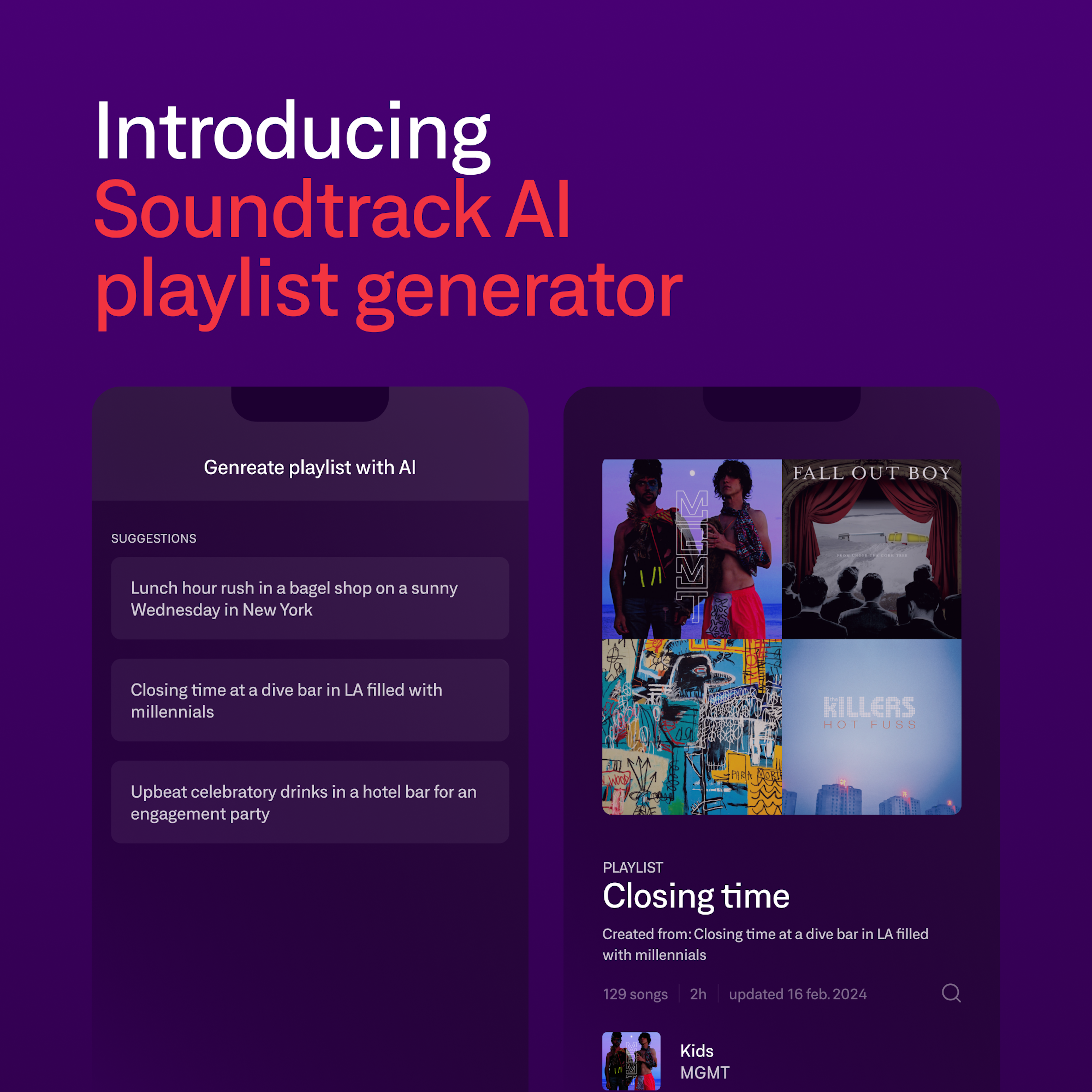 Ai playlist generator