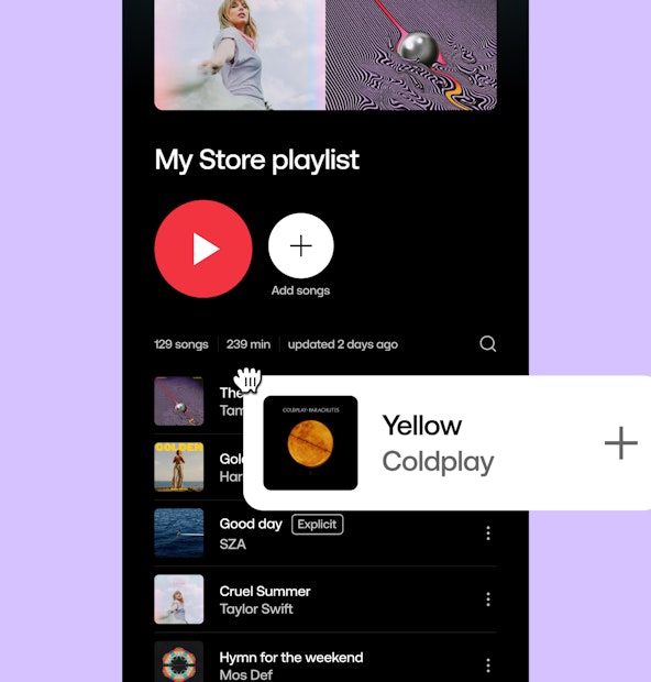 Create playlists