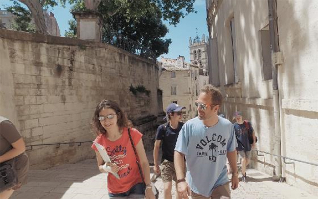 People walking