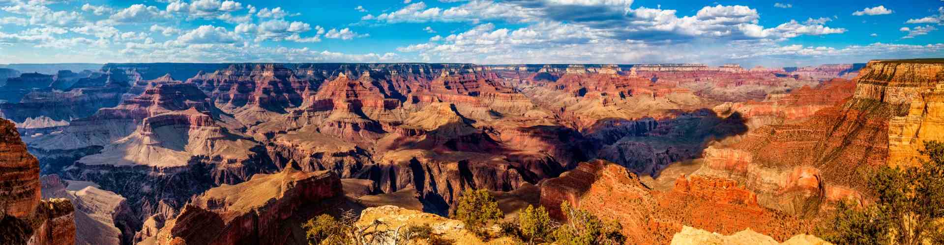 A view over the top of the Grand Canyon