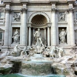 Trevi Fountain and Spanish Steps