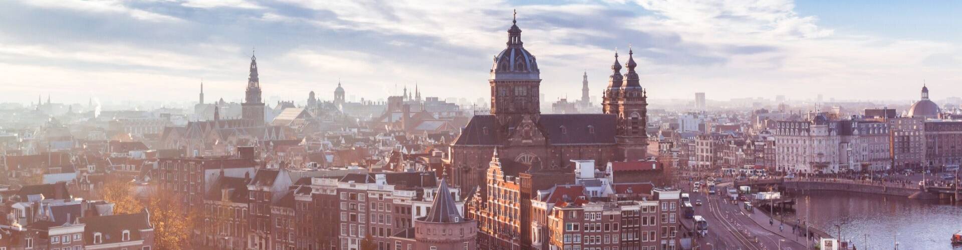 A view over Amsterdam's skyline