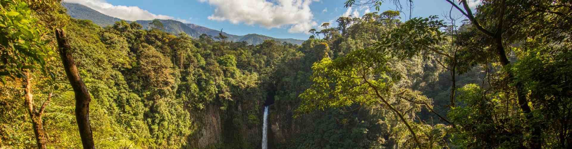A waterfall in Costa Rica